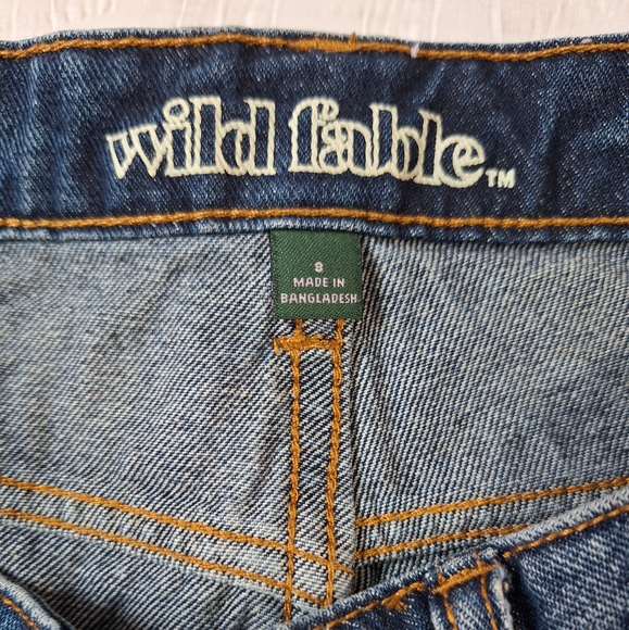 WILD FABLE Blue High-Waisted Jean Shorts - Picture 8 of 10